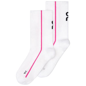 On Court High 1 Pack Socks - White/Pink