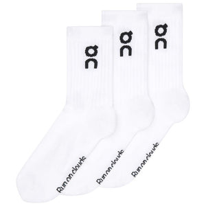 On Logo High 3 Pack Socks - White