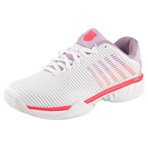 K-Swiss Women's Hypercourt Express 2 - Wide - White/Orchid Petal