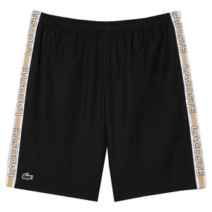Lacoste Men's Stripe Logo Short - Black