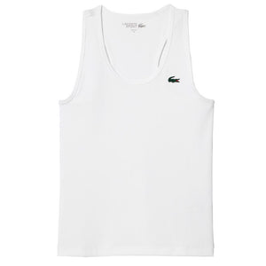 Lacoste Women's Sport Ribbed Tank - White