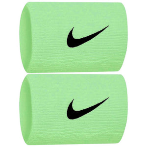 Nike Premier Doublewide Wristbands 2 Pack - Vapor Green/Black