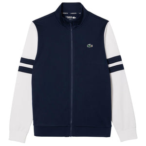 Lacoste Men's Striped Tennis Jacket - Navy Blue/White