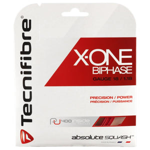 Tecnifibre X-One Biphase 18 - Red - Squash String Set
