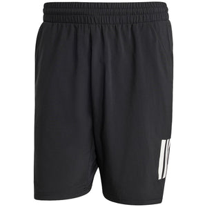 adidas Men's Club 3 Stripe 7" Short - Black
