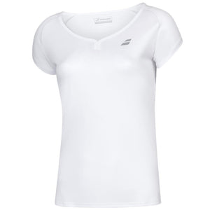 Babolat Girls Play Cap Sleeve Top - White