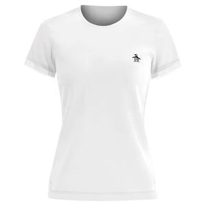 Penguin Women's Tee Essential Side Mesh - Bright White
