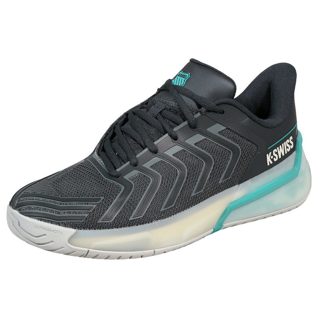 K-Swiss Men's Ultrashot 4 - Carbon/Baltic – Merchant of Tennis