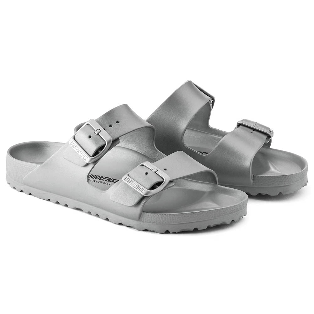 Birkenstock Unisex Arizona EVA - Narrow - Metallic Silver