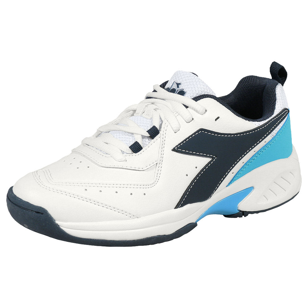 Diadora Junior S.Challenge 5 SL - White/Blue Corsair