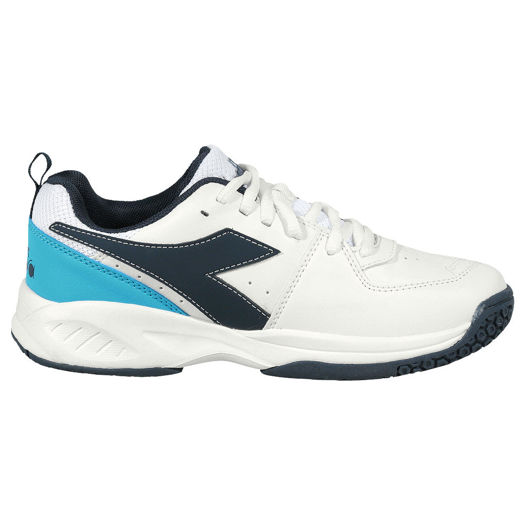 Diadora Junior S.Challenge 5 SL - White/Blue Corsair