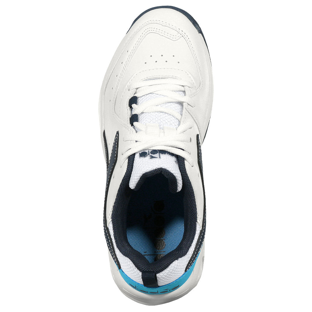 Diadora Junior S.Challenge 5 SL - White/Blue Corsair