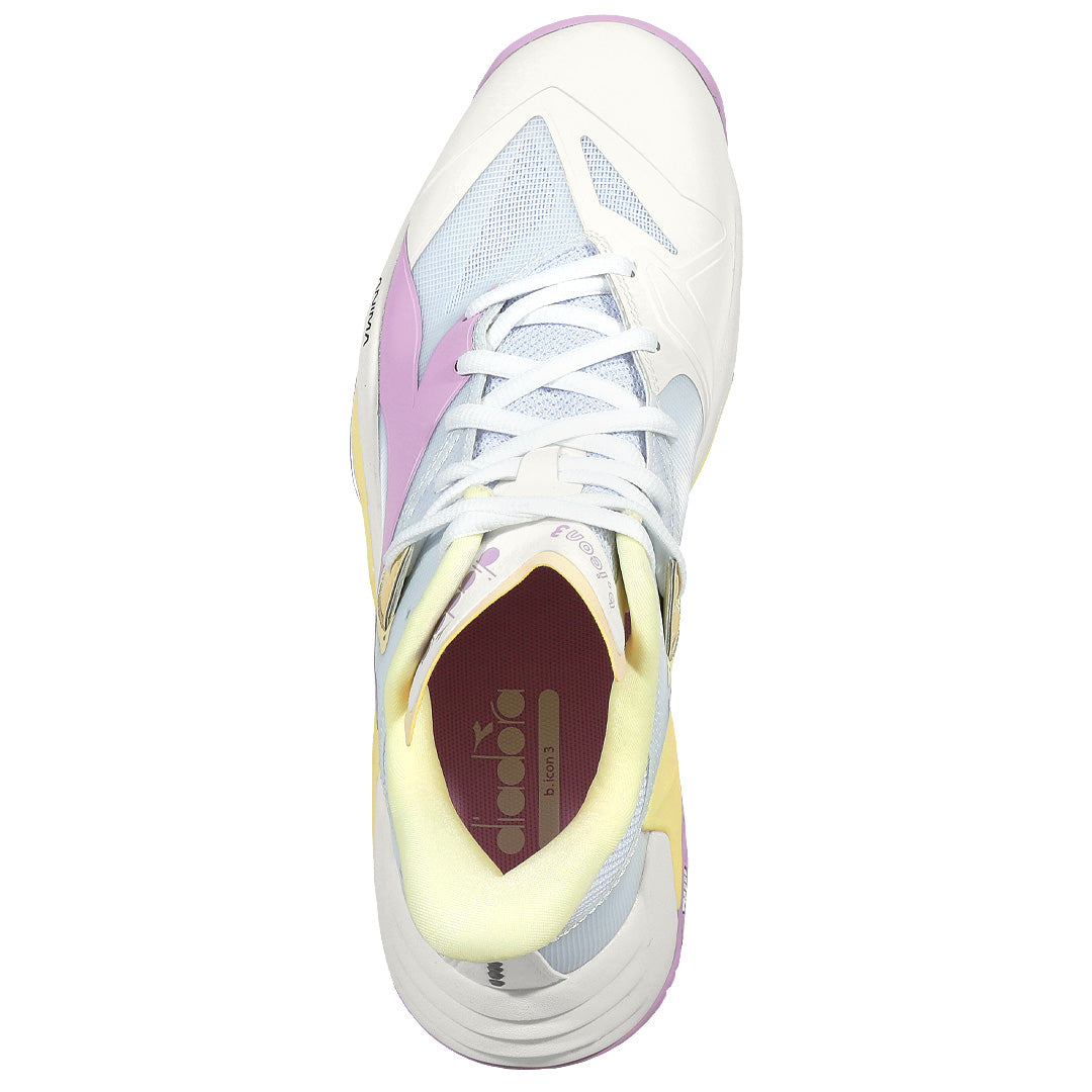 Diadora Women's B.Icon 3 - White/Orchid Bloom