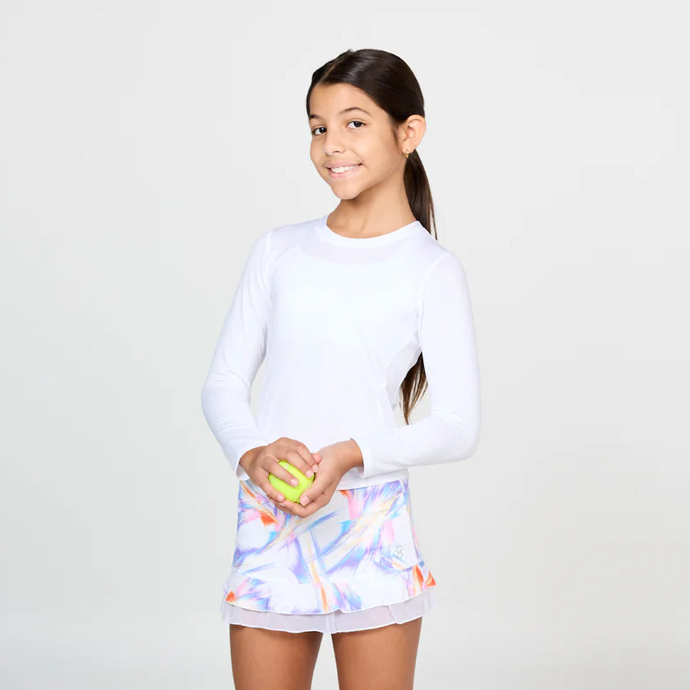 Sofibella Girls UV Colors New Long Sleeve - White