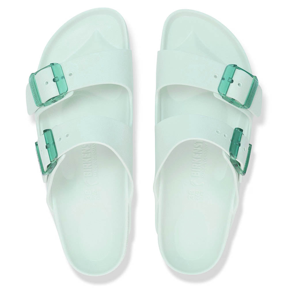 Birkenstock Unisex Arizona Stealth Buckle EVA - Narrow - Surf Green