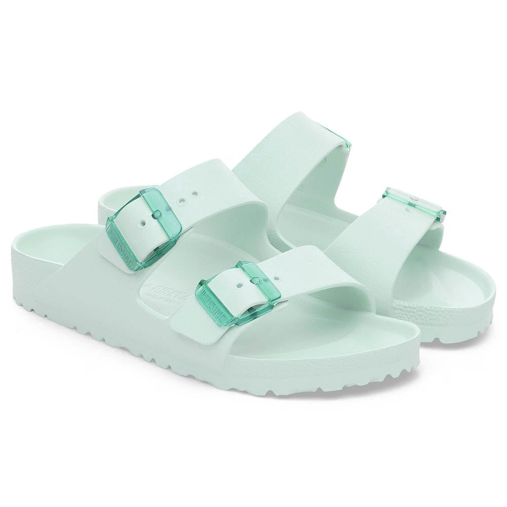 Birkenstock Unisex Arizona Stealth Buckle EVA - Narrow - Surf Green