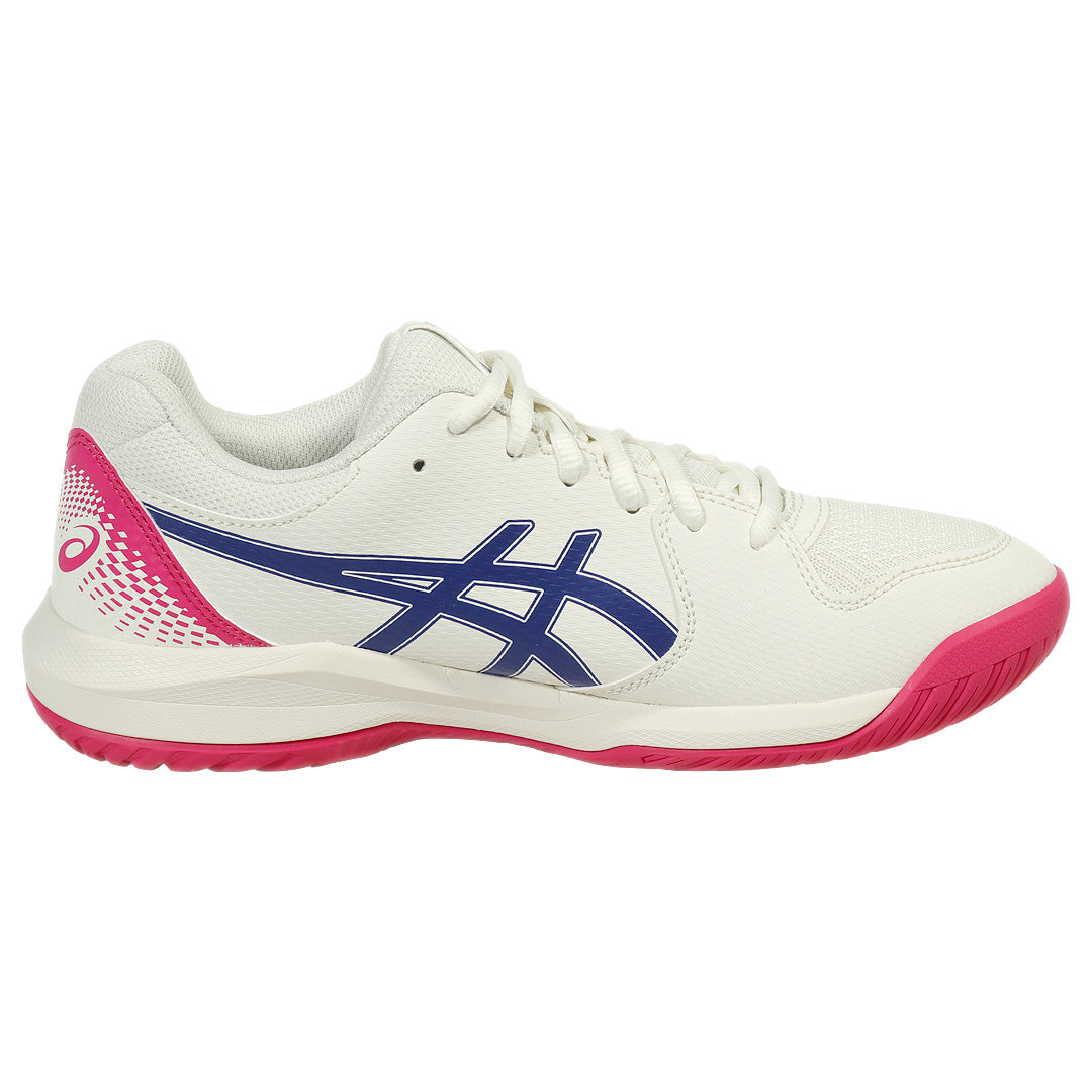 Asics Women's Gel-Dedicate 8 - D Width - Cream/Dark Cobalt