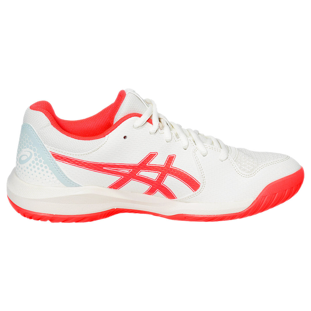 Asics Women's Gel-Dedicate 8 - Pickleball - Cream/Flash Red