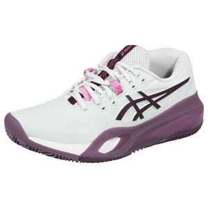 Asics Women's Gel-Resolution X - Clay - Soft Oat/Dark Aubergine