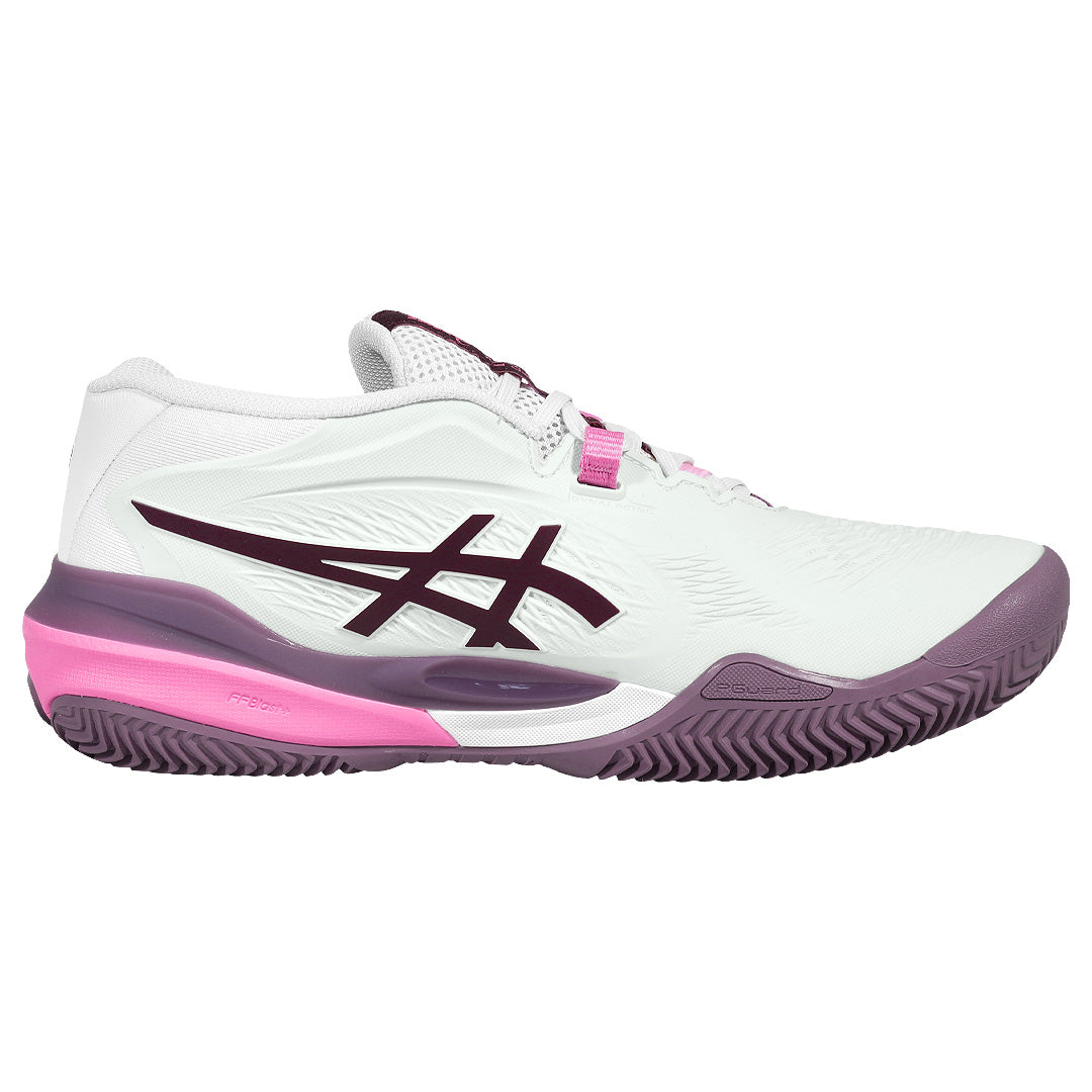 Asics Women's Gel-Resolution X - Clay - Soft Oat/Dark Aubergine