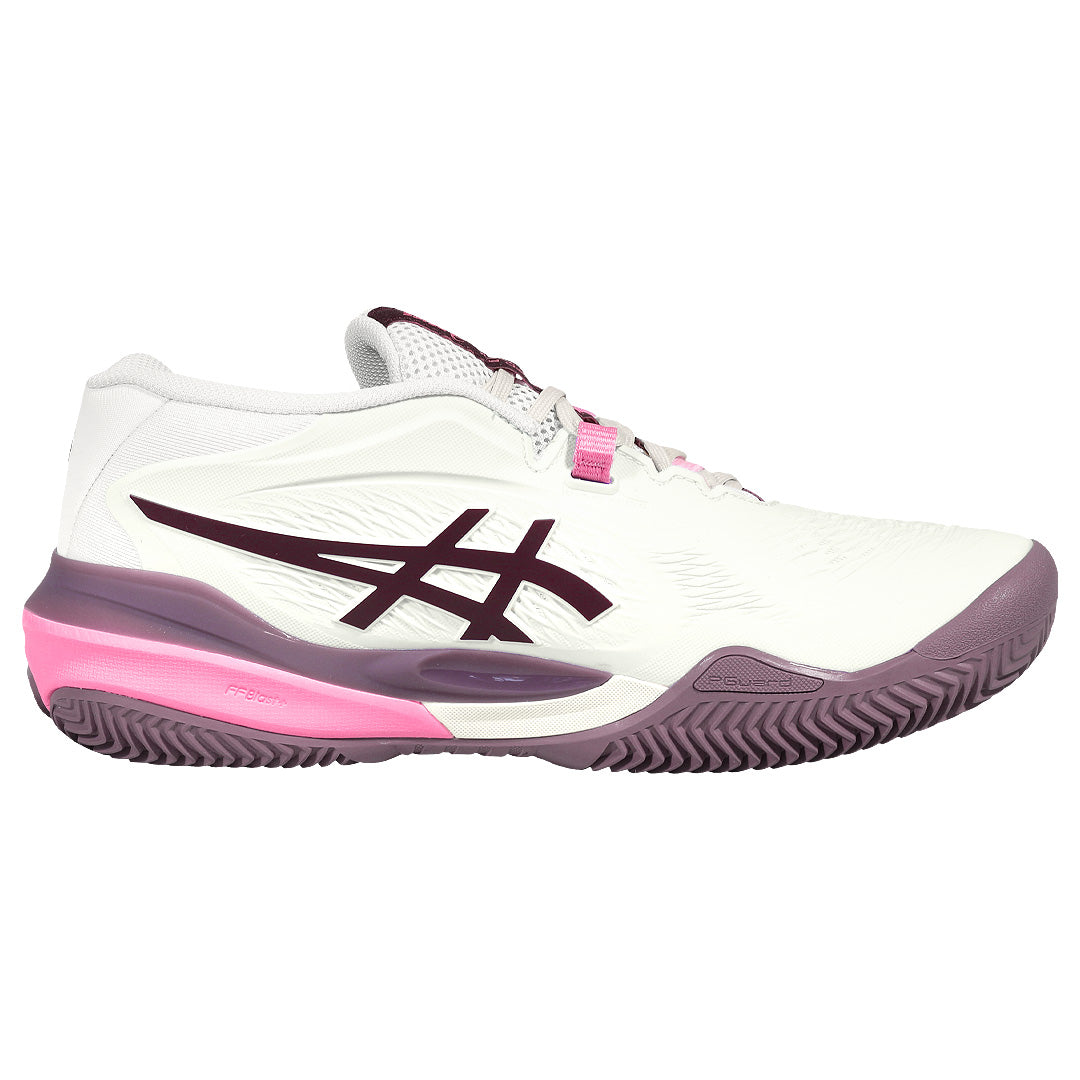 Asics Women's Gel-Resolution X - Clay - Soft Oat/Dark Aubergine
