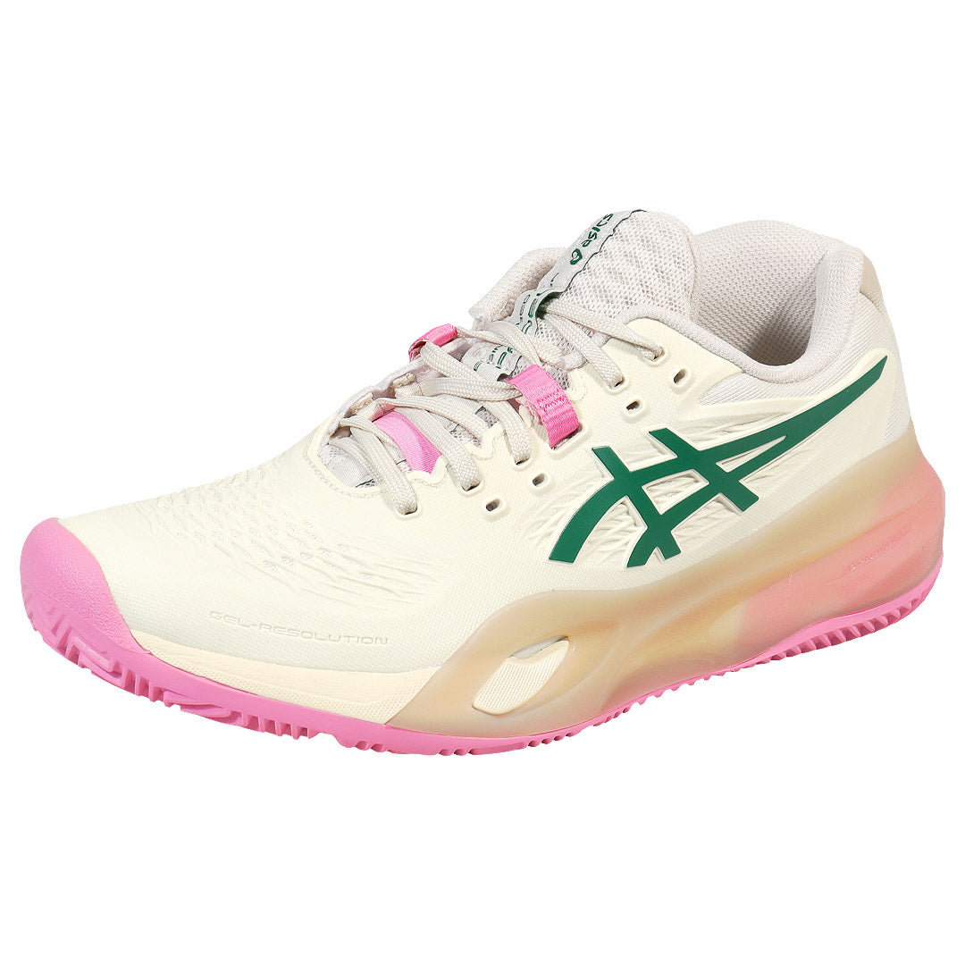Asics Women's Gel-Resolution X - Padel - Soft Oat/Jewel Green