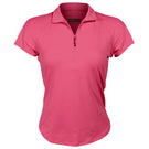 Lija Women's The One To Beat Sly Zip Mock - Pink Raspberry