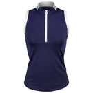 Sofibella Women's Green Spirit Tee Time Sleeveless Polo - Navy