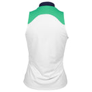 Sofibella Women's Green Spirit Greenline Sleeveless Polo - White