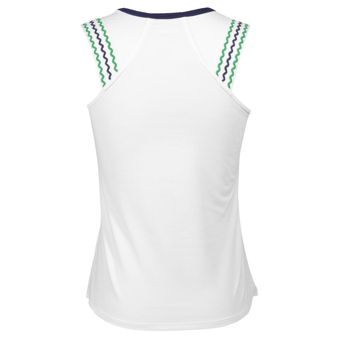 Sofibella Girls Green Spirit Baseline Tank - White