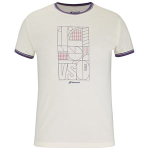Babolat Men's 150 Years Cotton Tee - Cannoli Cream