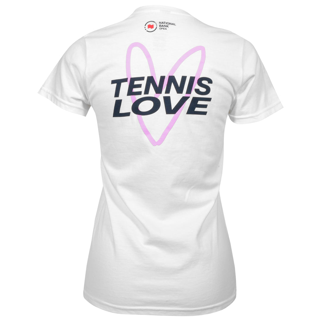 NBO Toronto Women's Tennis Love Tee - White