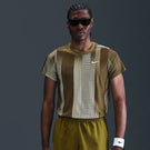 Nike Men's Victory Print Shirt - Olive Flak