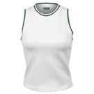 Lija It's all about Love Varsity Tank - White