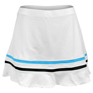 Sofibella Women's Style Icons 14" Skort - White/Electric Blue
