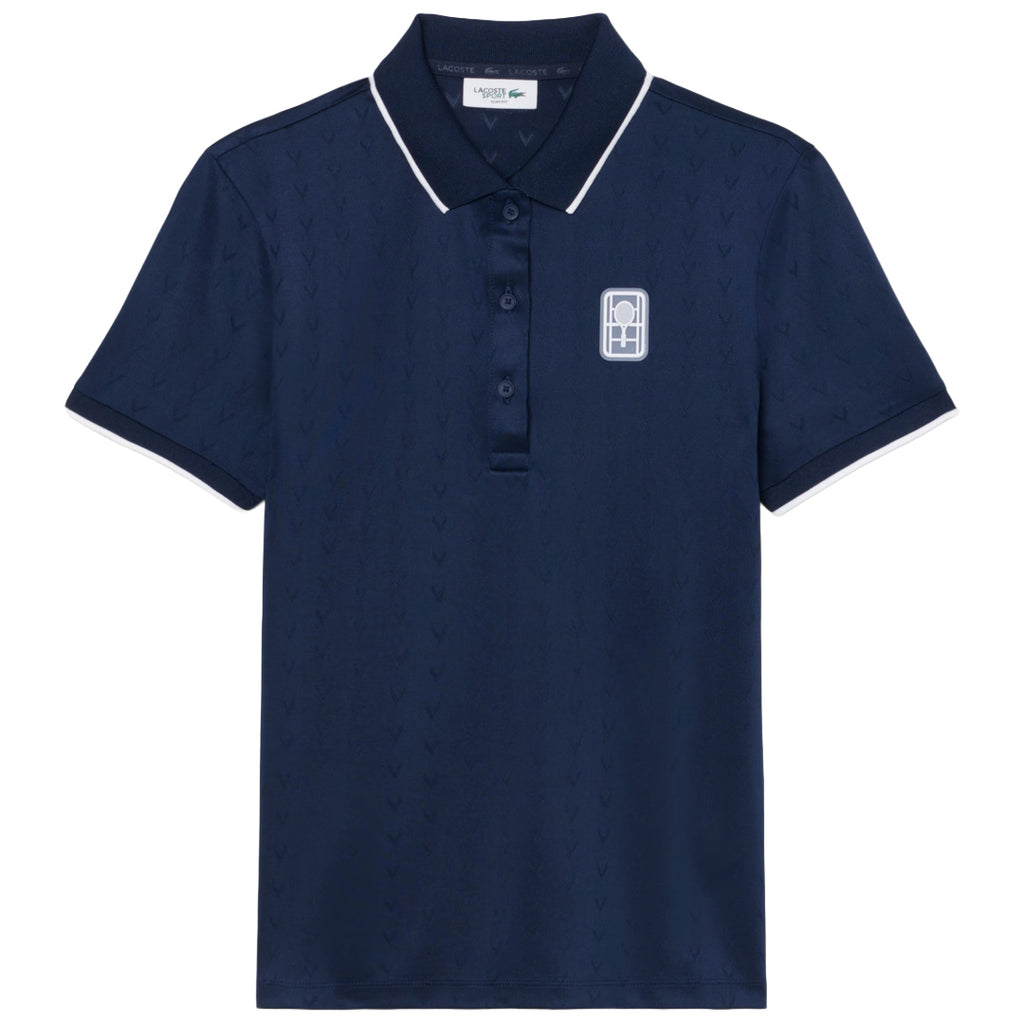 Lacoste Women's Ultra Dry Stretch Heritage Polo - Navy Blue