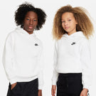 Nike Junior Club Hoodie - White