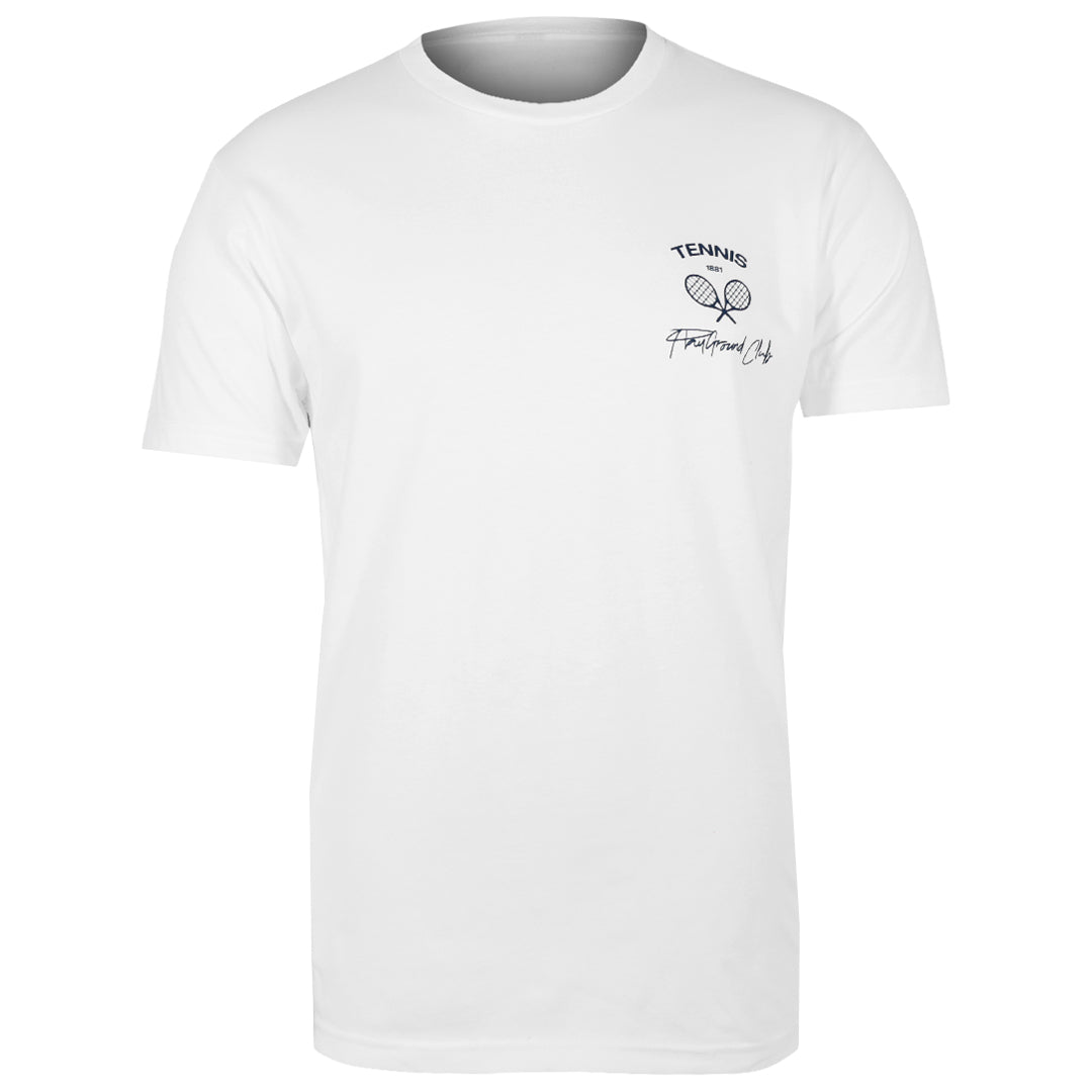 NBO Toronto Playground Club Cross Racquet Tee - White
