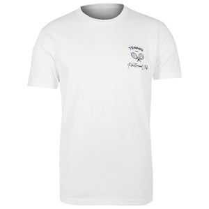 NBO Toronto Playground Club Cross Racquet Tee - White
