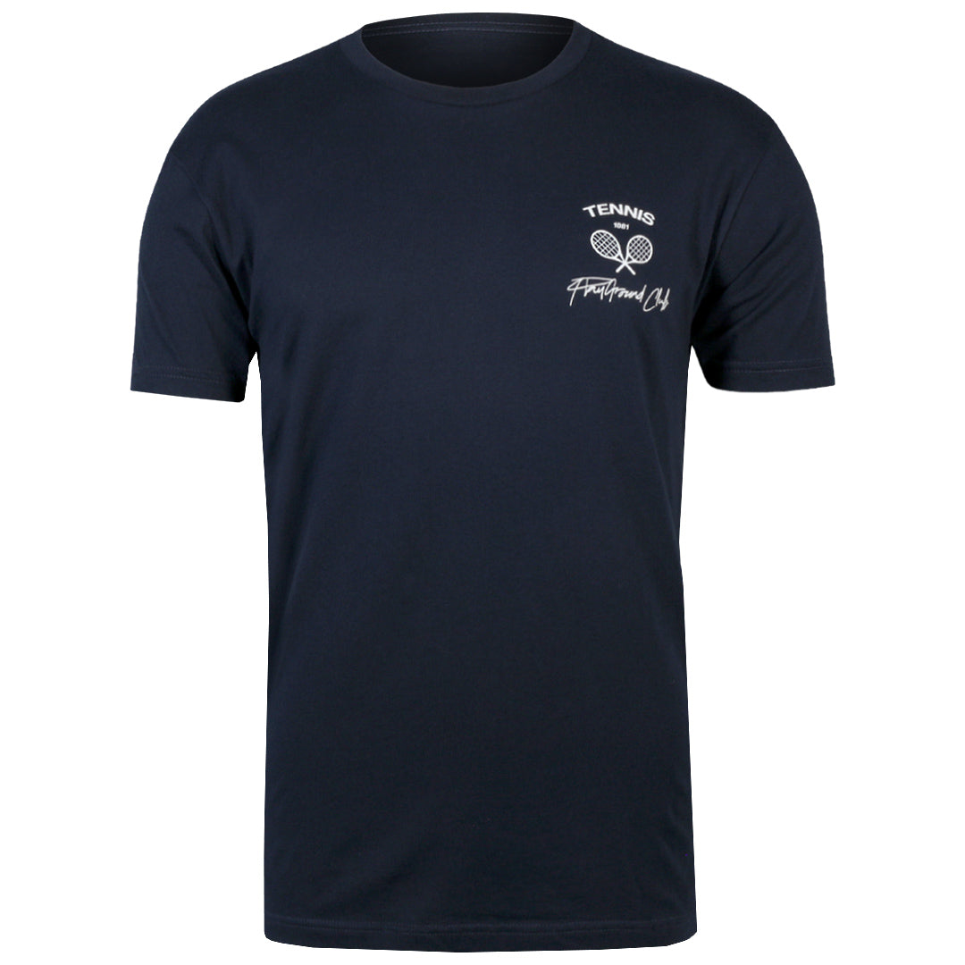 NBO Toronto Playground Club Crossed Racquet Tee - Midnight Navy