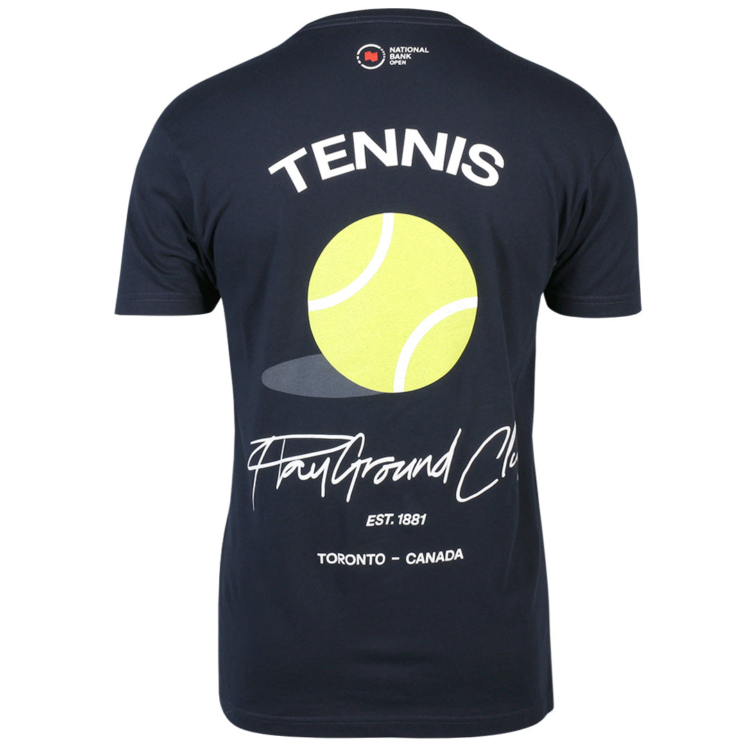 NBO Toronto Playground Club Crossed Racquet Tee - Midnight Navy