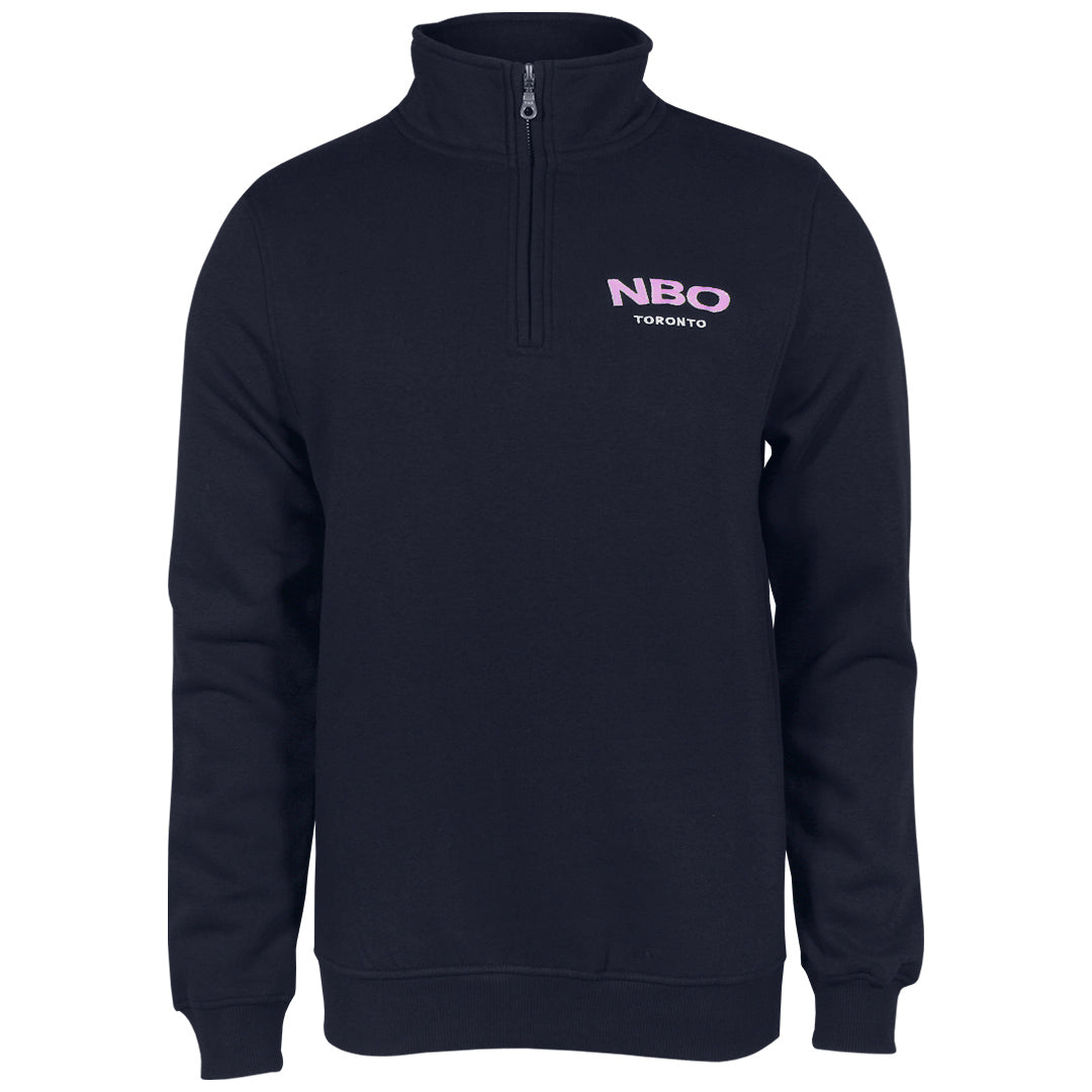NBO Toronto Premium NBO Quarter Zip Sweater - Navy