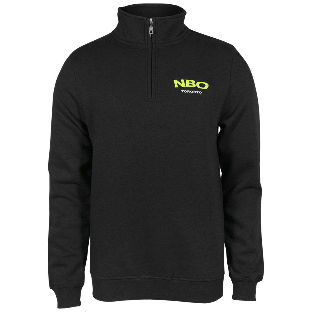 NBO Toronto Premium NBO Quarter Zip Sweater - Black