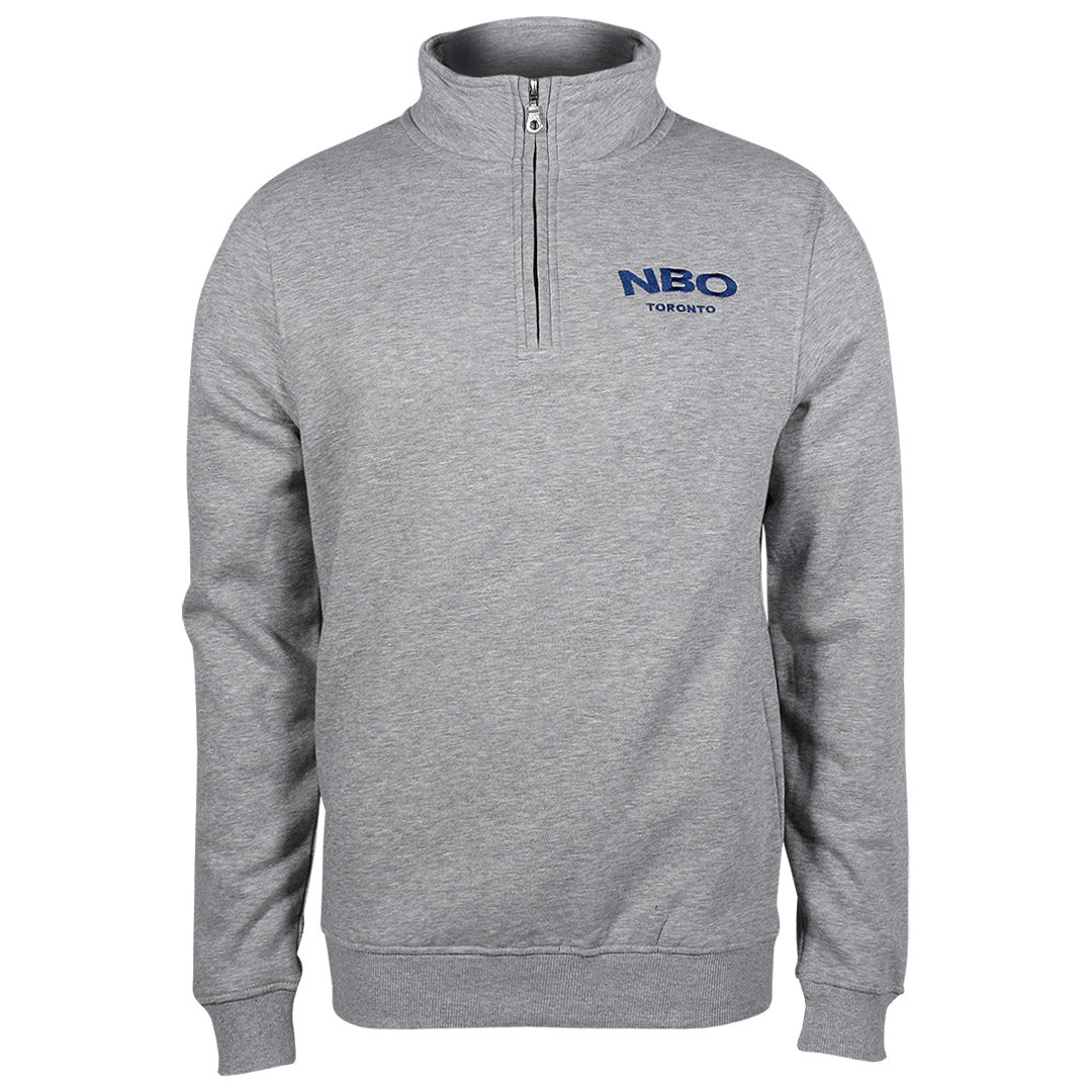 NBO Toronto Premium NBO Quarter Zip Sweater - Grey