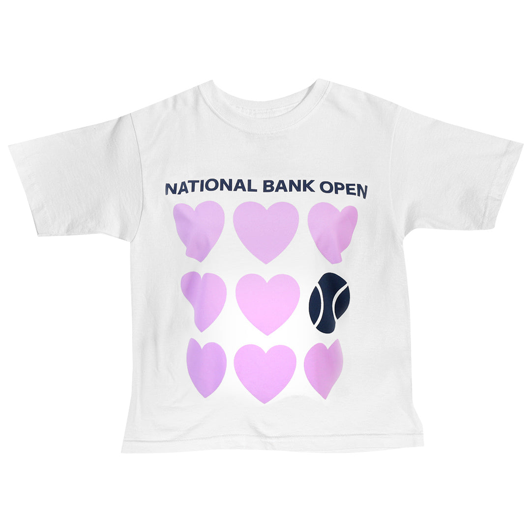 NBO Toronto Junior Hearts Tee - White