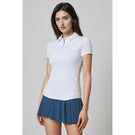 MPG Women's Vital Short Sleeve Polo - Brilliant White