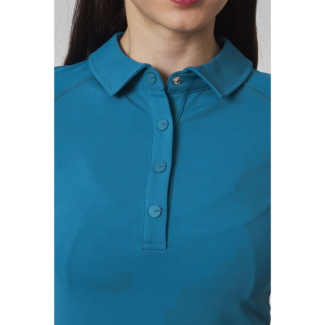 MPG Women's Vital Short Sleeve Polo - Moroccan Blue