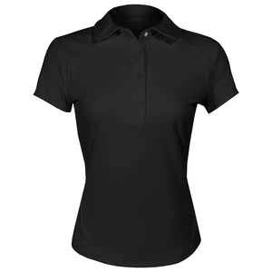MPG Women's Vital Short Sleeve Polo - Black