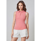 MPG Women's Club Sleeveless Polo - Strawberry Ice