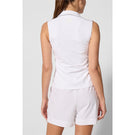 MPG Women's Club Sleeveless Polo - Brilliant White